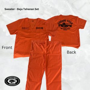 Set - Baju Tahanan ( Orange )